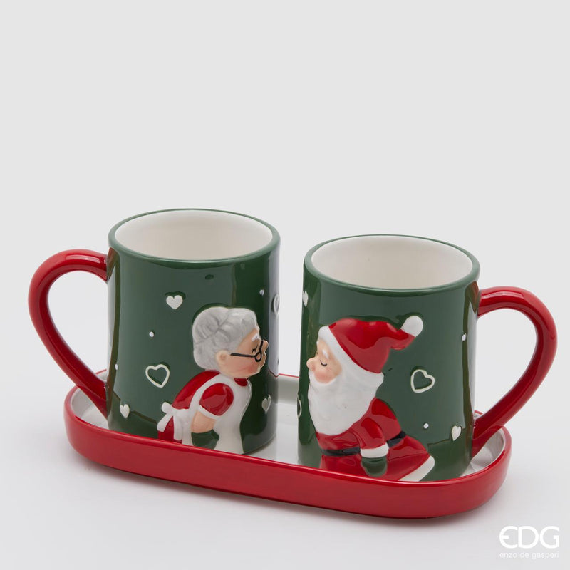 Set 2 Tazze Bacio Natalizie EDG