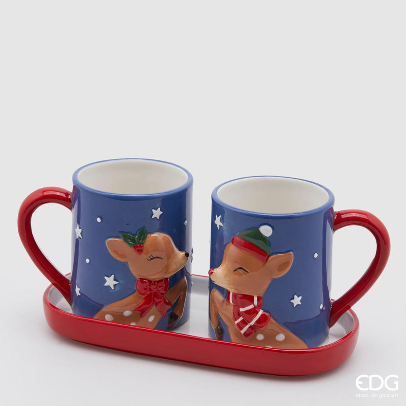 Set 2 Tazze Bacio Natalizie EDG