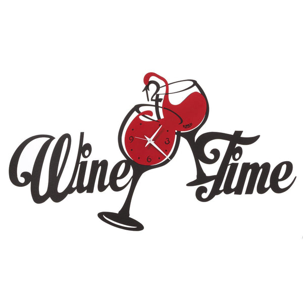 OROLOGIO DA PARETE CON CALICI  "WINE TIME" ARTI E MESTIERI