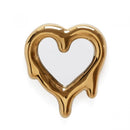 Specchio-Cornice Melted Heart Gold SELETTI
