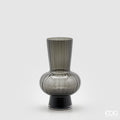 Vaso Vetro Righe con Sfera e Collo Alto - EDG Enzo De Gasperi