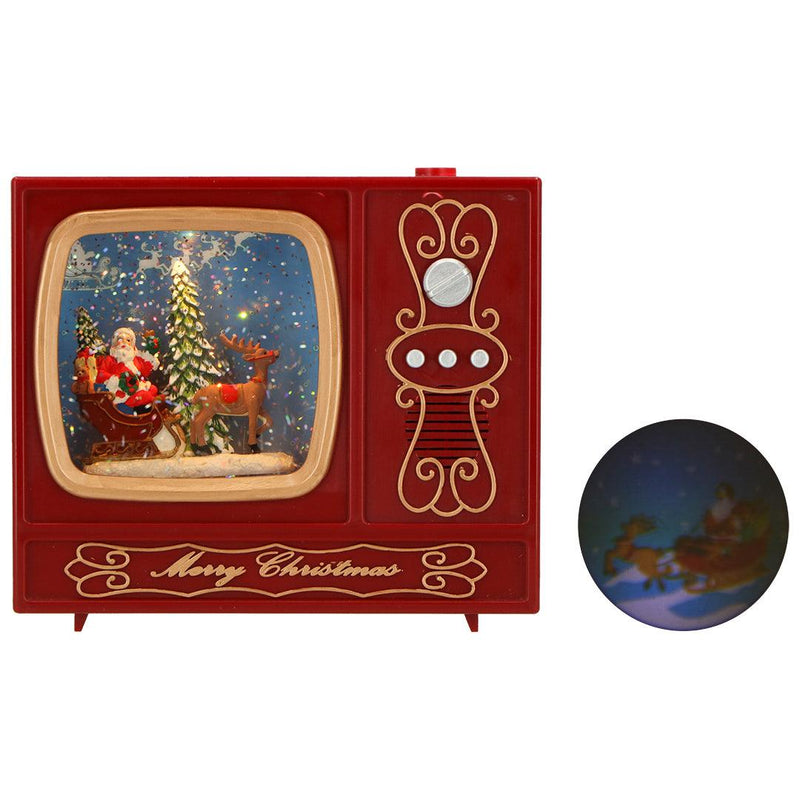 Carillon TV Babbo Natale con acqua Timstor