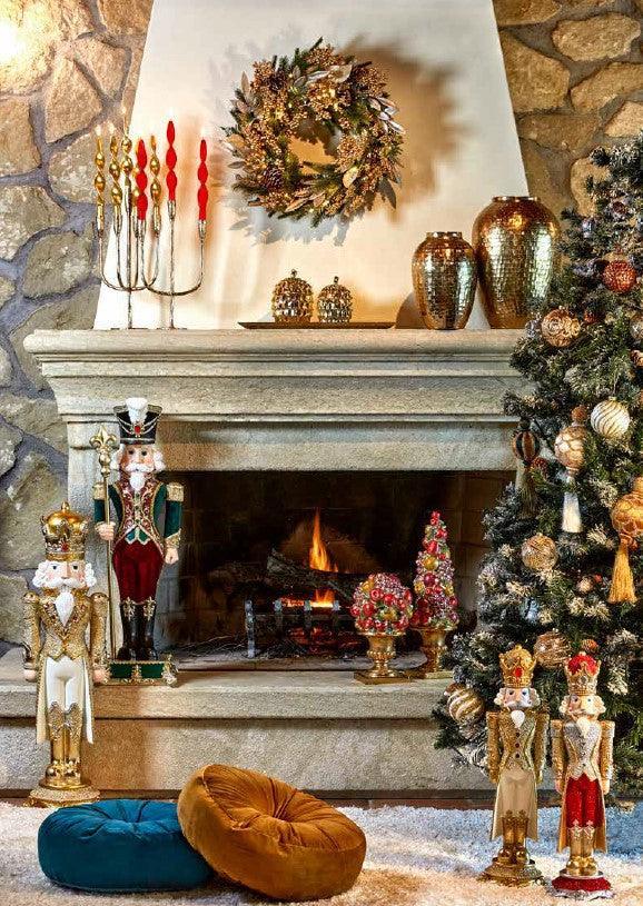 Fade Ghirlanda Redcherry con Bacche Pigne e con Luci Led Natale 2024