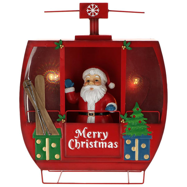 Babbo Natale con Funivia in metallo Timstor