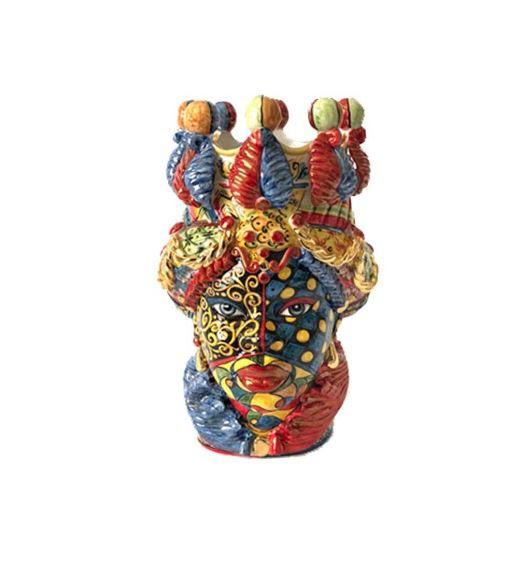 Testa di Moro Ceramica H 48 cm. Sicily Art Verus Caltagirone