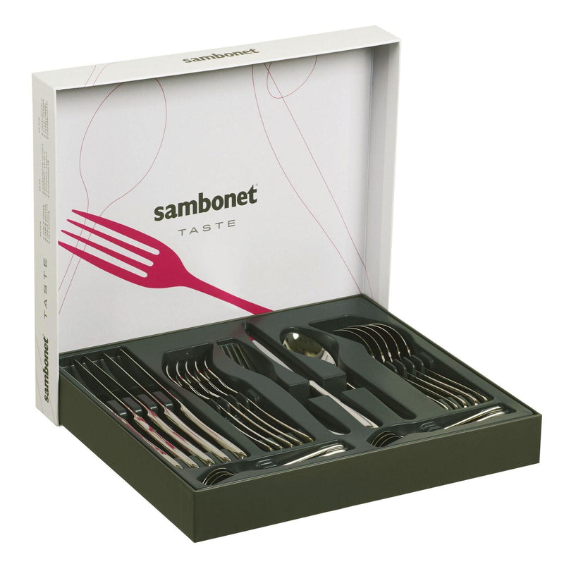 Servizio 24 Posate Monoblocco Taste Inox Sambonet