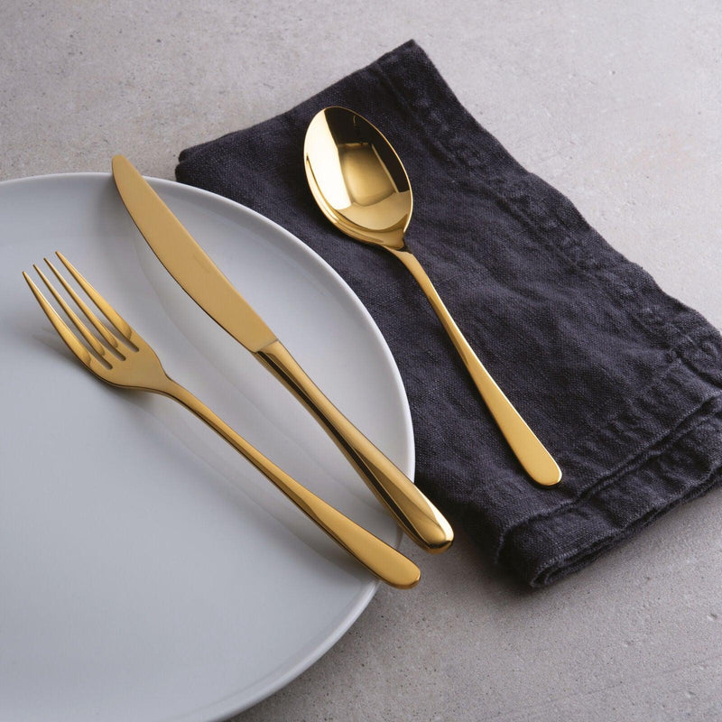 Servizio 24 Posate Monoblocco Taste PVD Gold Sambonet