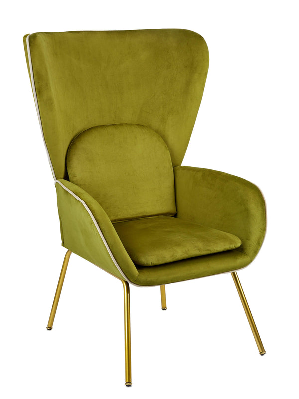Poltrona PAN-LIVING struttura metallo rivestimento velluto  By Fade