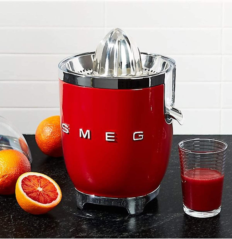Spremiagrumi Smeg CJF01RDEU Rosso - 70W, Acciaio Inox, Design Retrò Iconico | Per Sughi E Succhi Professionali - Foto 3