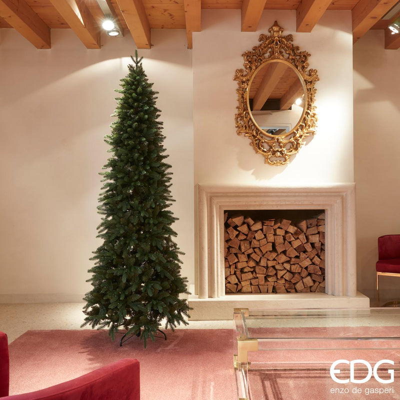 Albero di Natale Artificiale Pino SLIM H 240 cm. EDG Enzo De Gasperi
