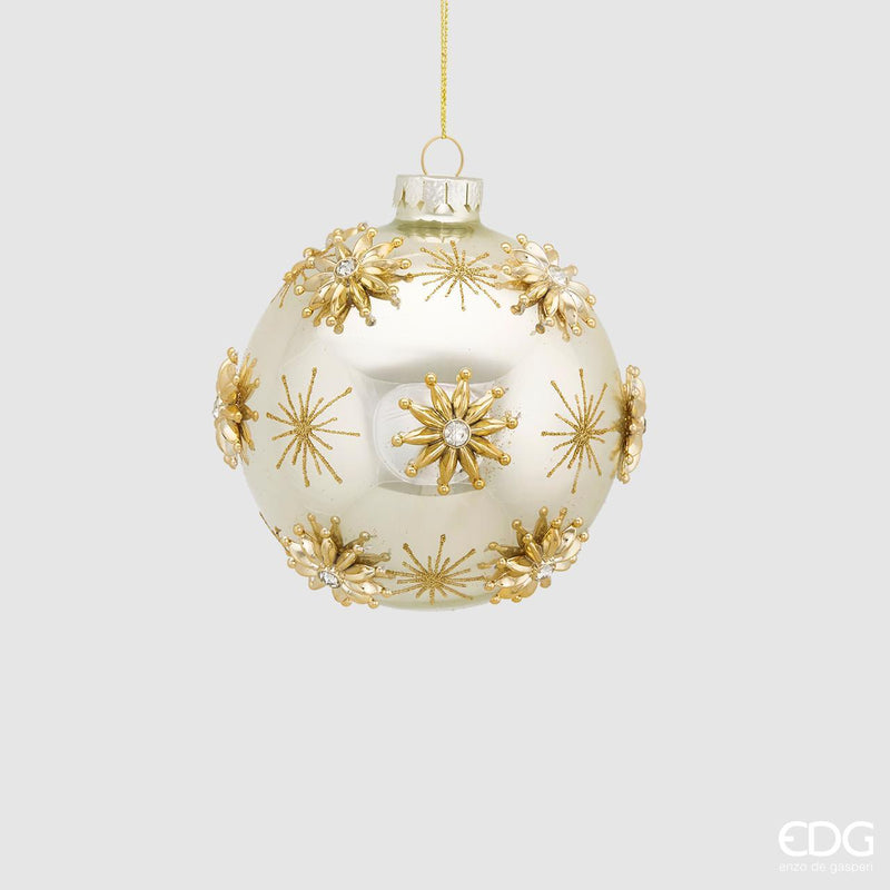SFERA IN VETRO CON STELLE D 12cm EDG Enzo De Gasperi