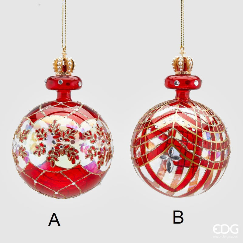 Sfera in Vetro Decorata - EDG