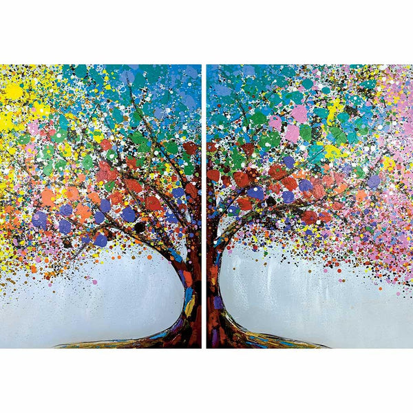 Quadro Astratto Kunstloft 'A Eye For Abstraction' – 100% Dipinto A Mano 150x50 Cm – Colori Argento E Giallo Con Riflessi Dorati