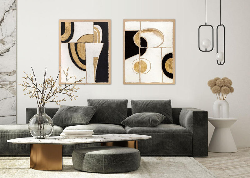 Quadro "Black and Gold 2" Agave