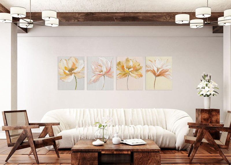 Quadro Silk Flower da  40x50 DIPINTO A MANO By AGAVE