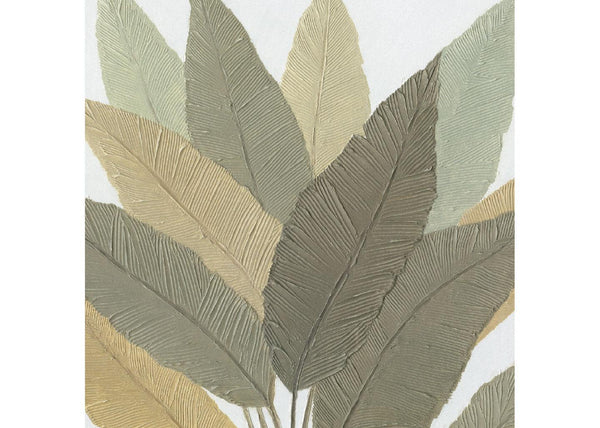 Quadro Calathea da 100×100 DIPINTO A MANO By AGAVE