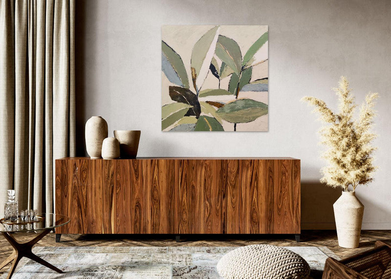 Quadro Foliage 2 da  90x90 DIPINTO A MANO By AGAVE