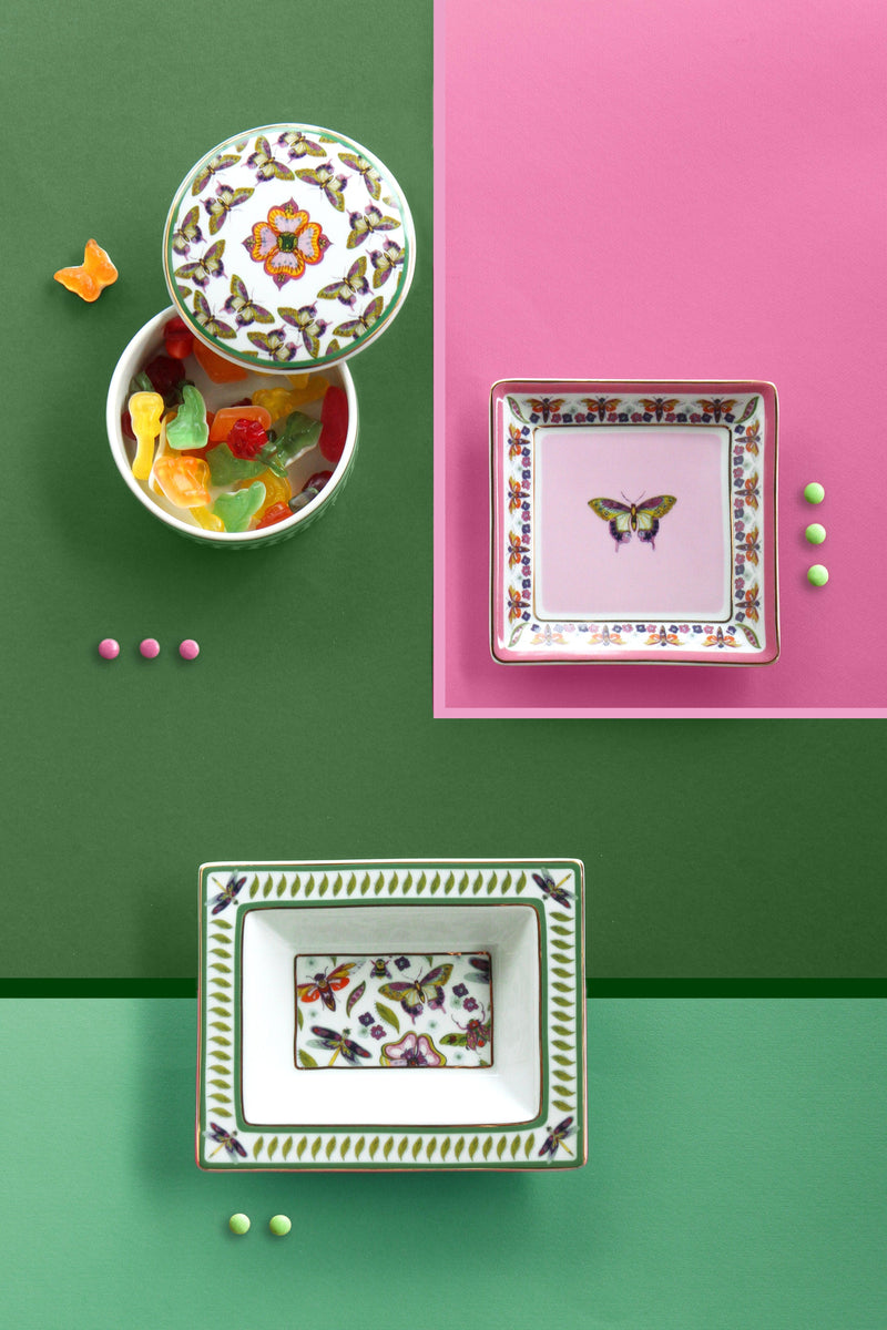 Svuotatasche in porcellana Collezione AMAZZONIA  By Baci Milano