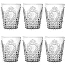 Servizio 6 Bicchieri Acqua trasparenti Baroque & Rock Baci Milano