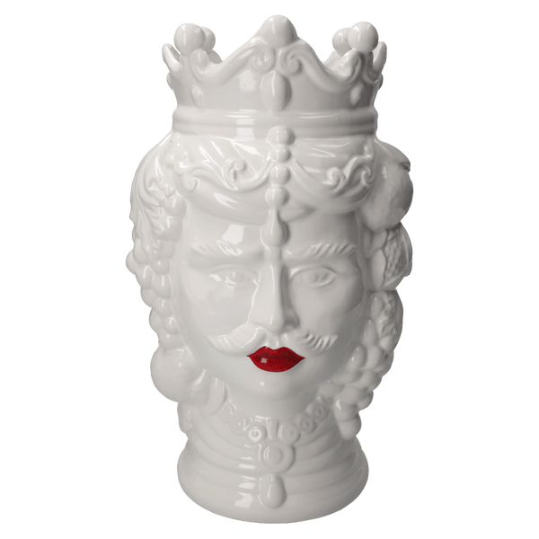Vaso Testa con Bocca Rossa Mastercraft