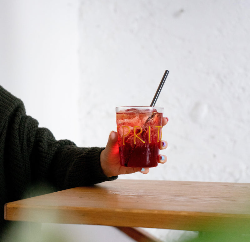 Bicchiere da Cocktail con decoro in Vetro Borosilicato WD Lifestyle