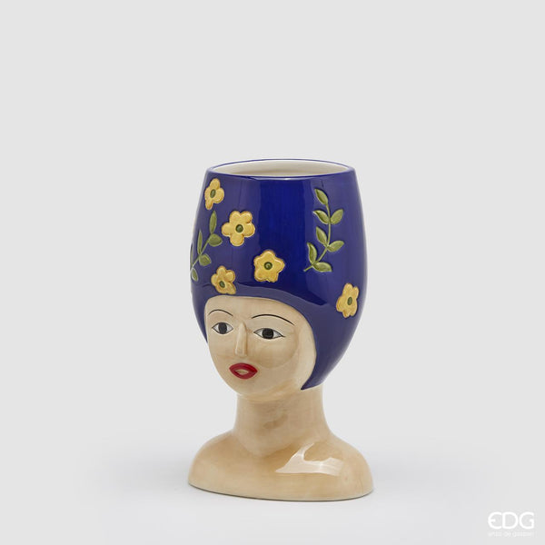 Vaso Donna Busto Con Fiori H30Cm Edg Enzo De Gasperi