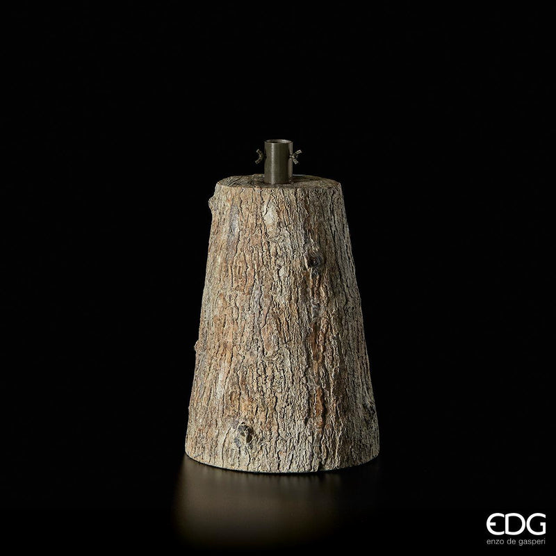 Enzo De Gasperi Base Tronco H 43 cm effetto legno per Albero Di Natale
