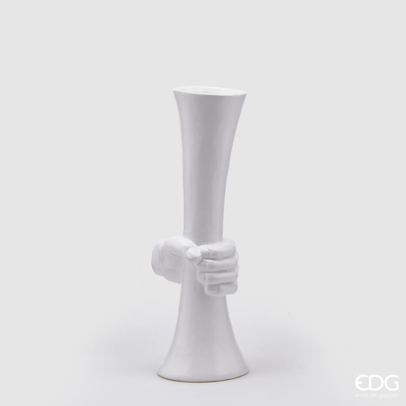 Vaso Chakra Mano White H46Cm Edg Enzo De Gasperi