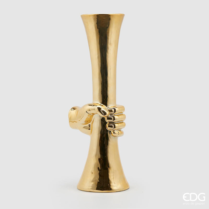 Vaso Chakra Mano Gold H55Cm Edg Enzo De Gasperi