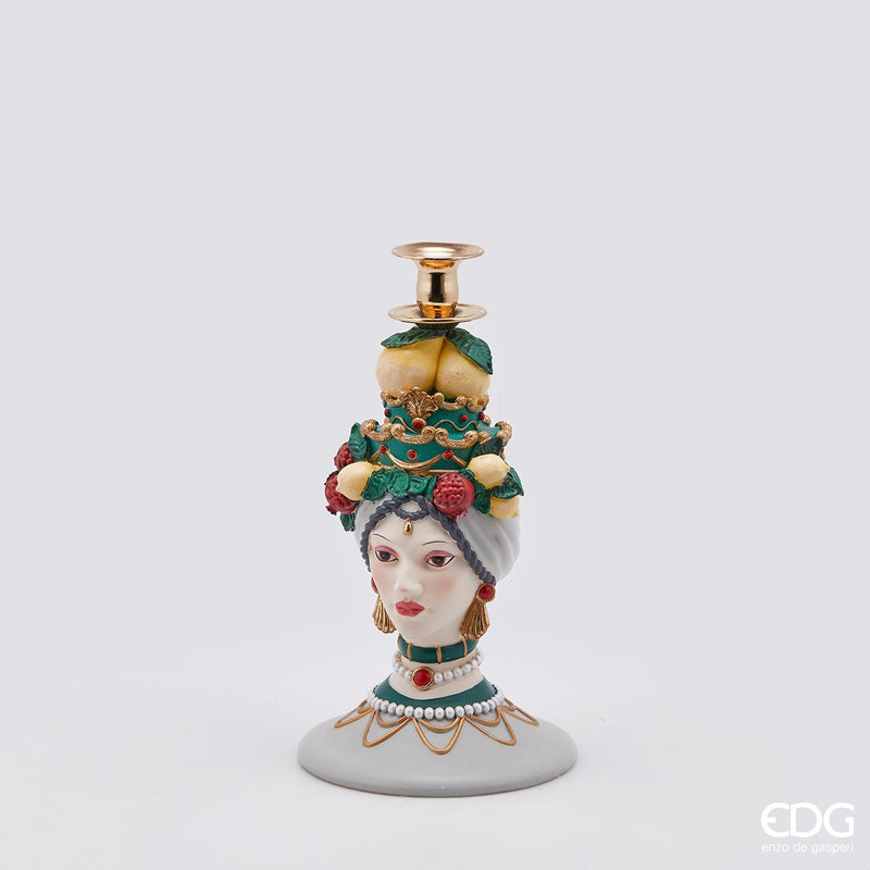 Portacandela Sicily Poly H 31 cm. EDG Enzo De Gasperi