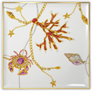 Vassoio gourmet quadrato in porcellana Collezione PORTOFINO By Baci Milano