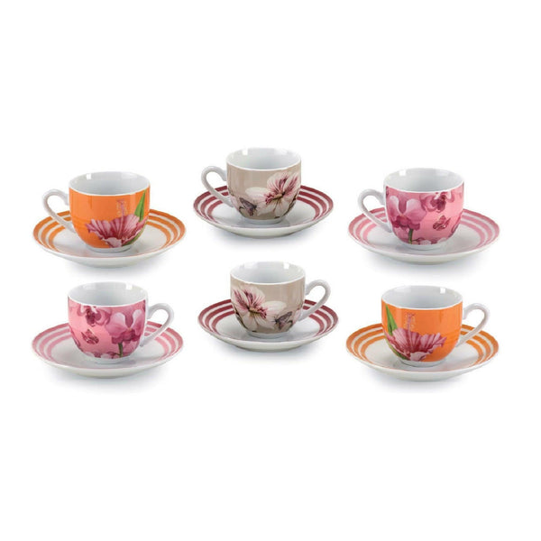 Set Tazzine da Caffè Blooming 6 pz Fade