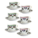 Set 2 pz. tazzine caffè in porcellana AMAZZONIA  By Baci Milano