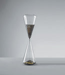 Clessidra decorativa vetro Sabbia nera e oro Mascagni