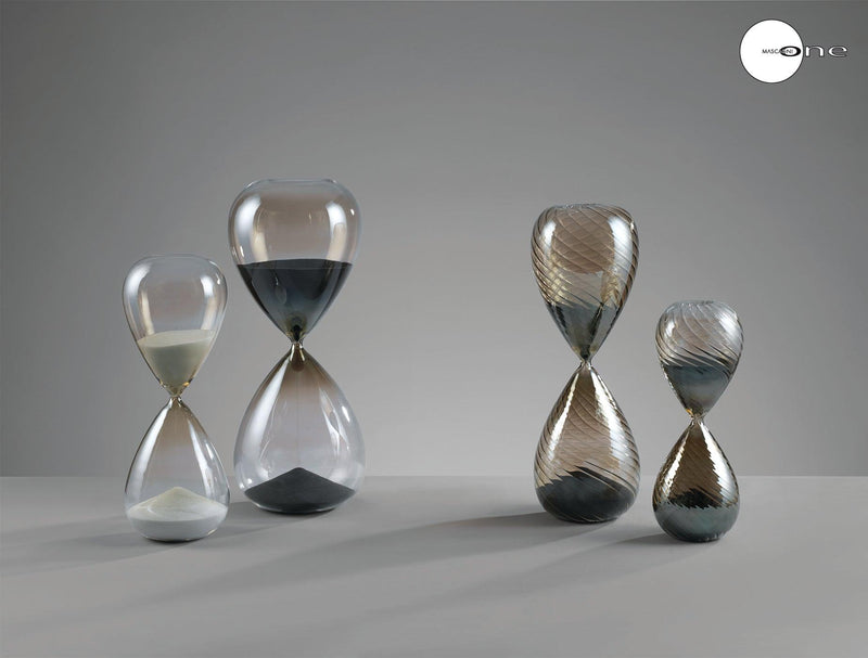Clessidra decorativa 90 minuti in vetro  H 36 MASCAGNI