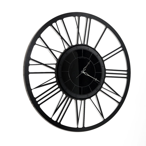 Orologio Da Parete di Grandi Dimensioni Big Lux Nero Arti & Mestieri