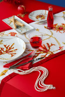 Vassoio gourmet quadrato in porcellana Collezione PORTOFINO By Baci Milano