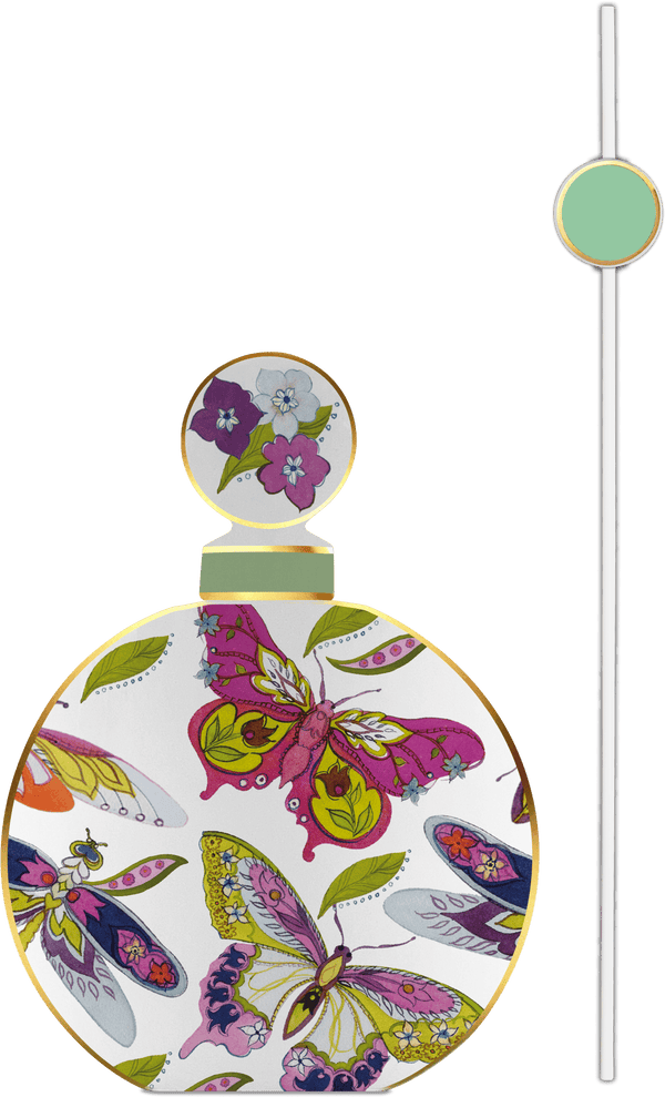 Bottiglia tonda diffusore in porcellana Collezione AMAZZONIA By Baci Milano