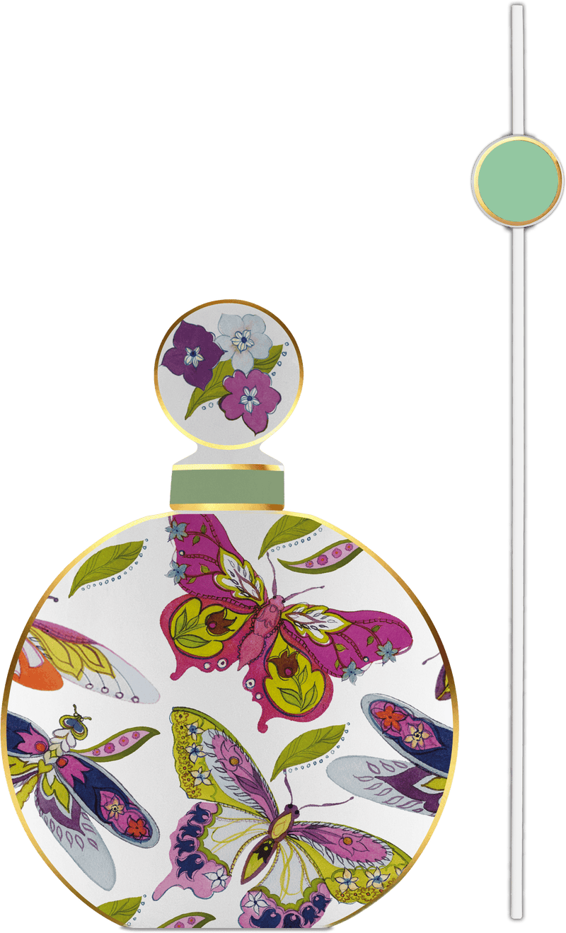 Bottiglia tonda diffusore in porcellana Collezione AMAZZONIA By Baci Milano