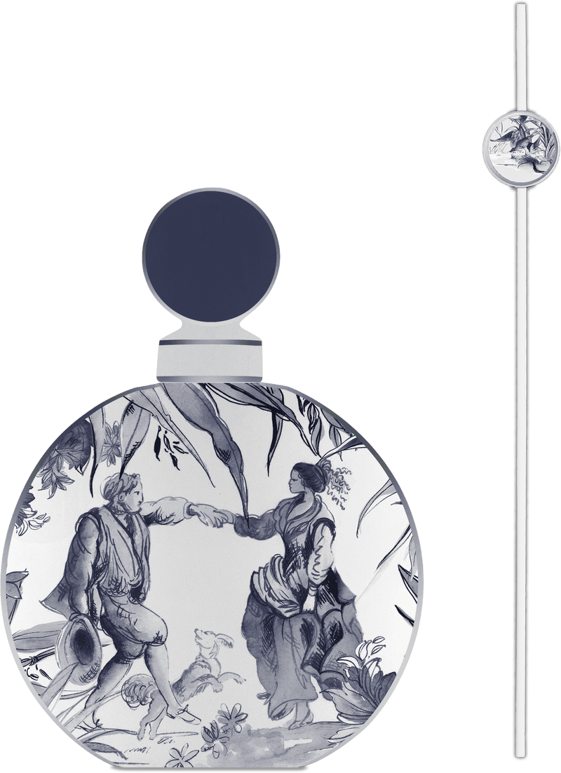 Bottiglia tonda diffusore in porcellana Collezione VERSAILLES By Baci Milano