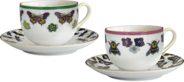Set 2 pz. tazzine caffè in porcellana AMAZZONIA  By Baci Milano
