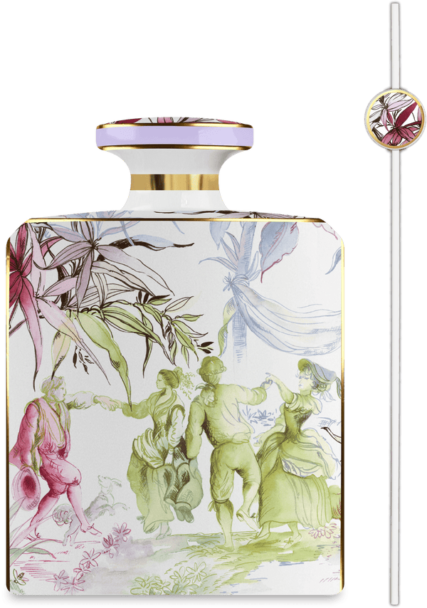 Bottiglia rettangolare Diffusore in porcellana Collezione FIRENZE  By Baci Milano
