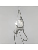 Lampada Resina Sospensione Monkey Swing White SELETTI