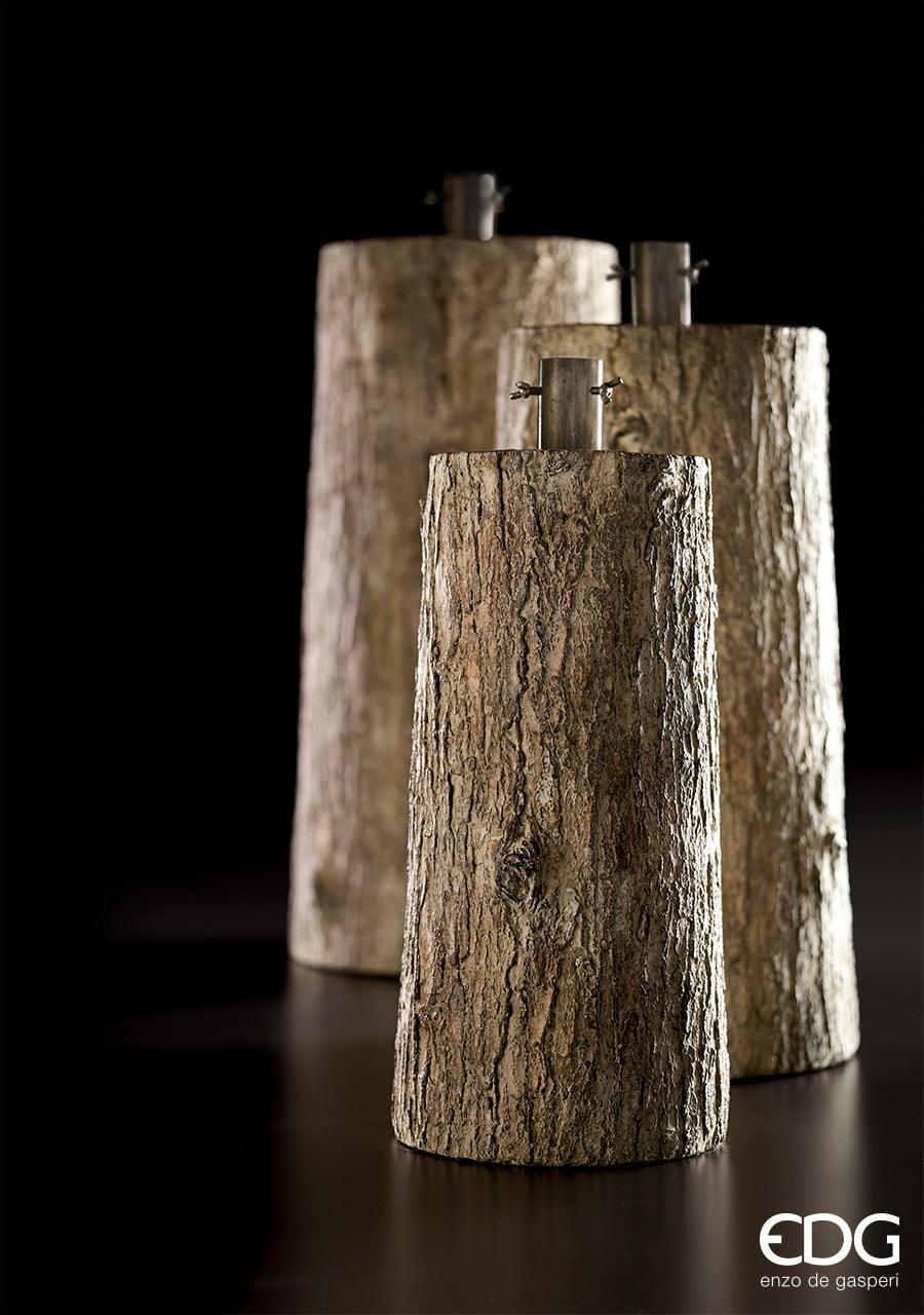 Base Tronco Effetto Legno Bianco Per Albero Di Natale – Robusta E Stabile Per Alberi Fino A 180 Cm