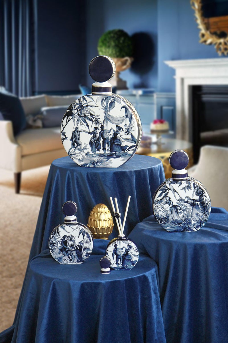 Bottiglia tonda diffusore in porcellana Collezione VERSAILLES By Baci Milano