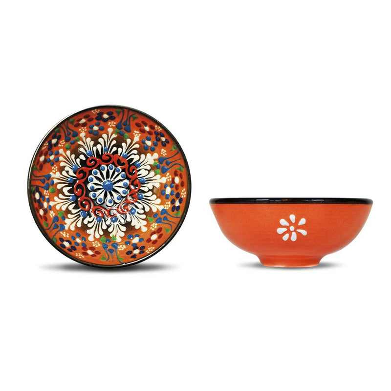 Set 6 coppette in ceramica multiuso decoro a rilievo a mano INSTABUL  WD Lifestyle
