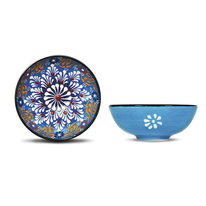 Set 6 coppette in ceramica multiuso decoro a rilievo a mano INSTABUL  WD Lifestyle