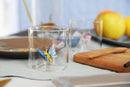 Bicchiere 250 ml. in vetro borosilicato con decoro Tema Floreale Monterey WD Lifestyle
