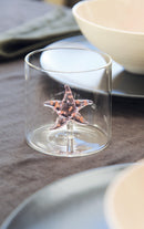 Bicchiere 250 ml. in vetro borosilicato con decoro Tema Floreale Monterey WD Lifestyle