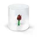 Bicchiere 250 ml. in vetro borosilicato con decoro Tema Floreale Monterey WD Lifestyle